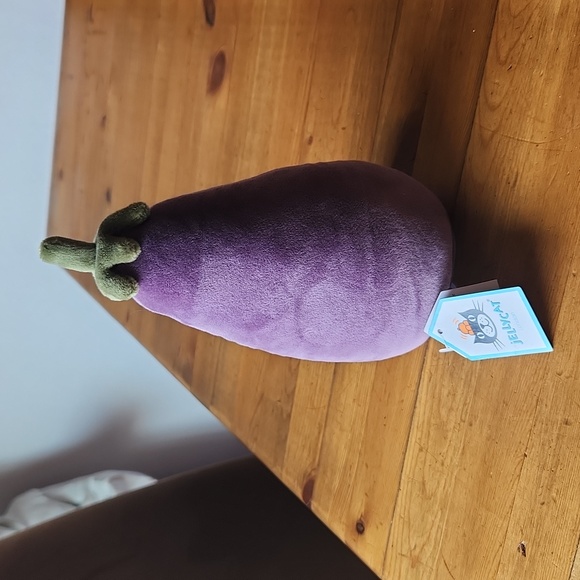 Jellycat Vivacious π Eggplant 7x3.75" Plush & Soft NWT - Picture 4 of 6